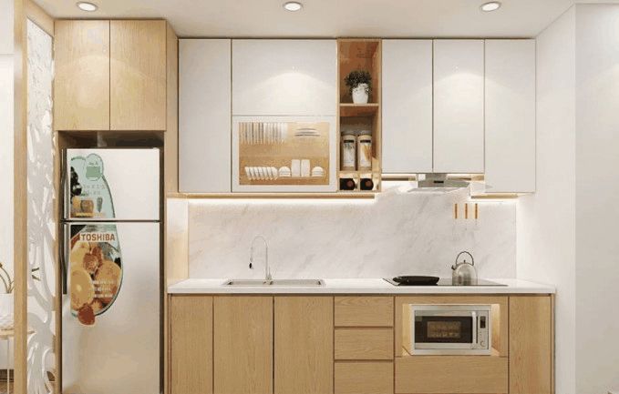 mẫu bếp căn hộ chung cư