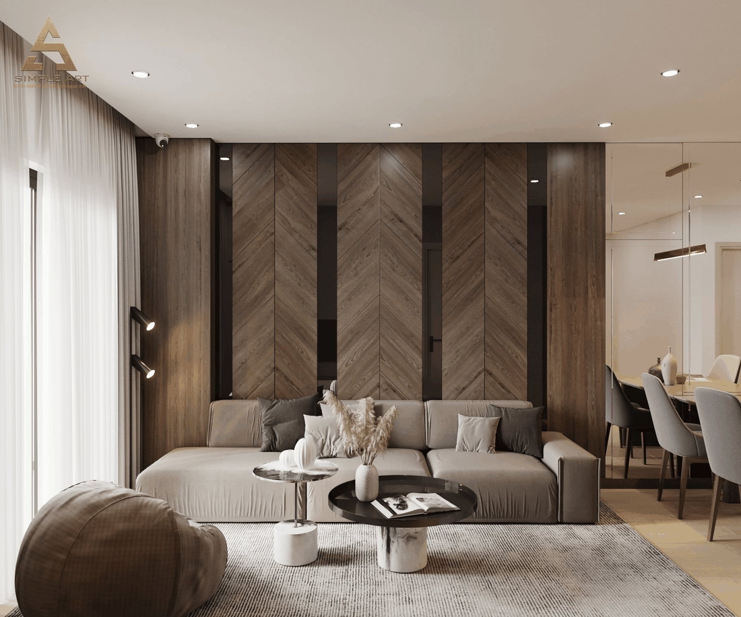 Thiết kế nội thất phòng khách