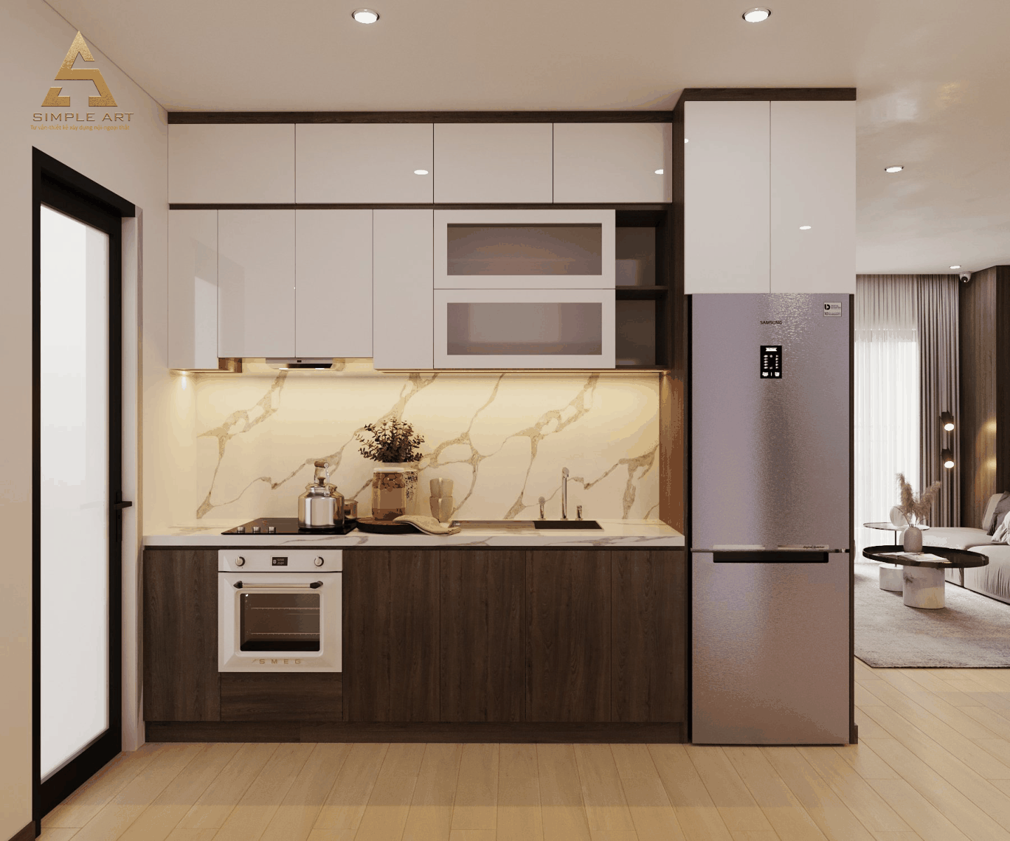 thiết kế nội thất phòng bếp