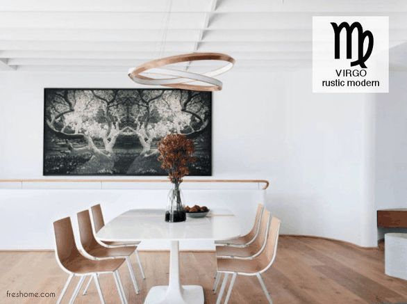 Xử Nữ ưa chuộng không gian “tinh khiết”, ngăn nắp nhưng vẫn cảm nhận được sự ấm áp từ các yếu tố tự nhiên, mộc mạc như sàn gỗ tái chế. Ảnh: Luigi Rosselli