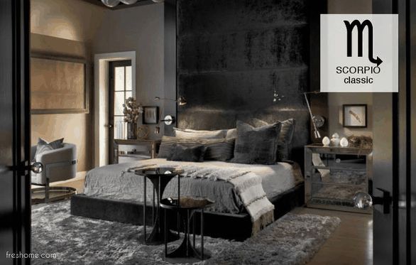 Bọ Cạp nổi tiếng với phong cách huyền bí, đôi khi đen tối nhưng vẫn độc đáo và ấn tượng. Ảnh: Project Interiors