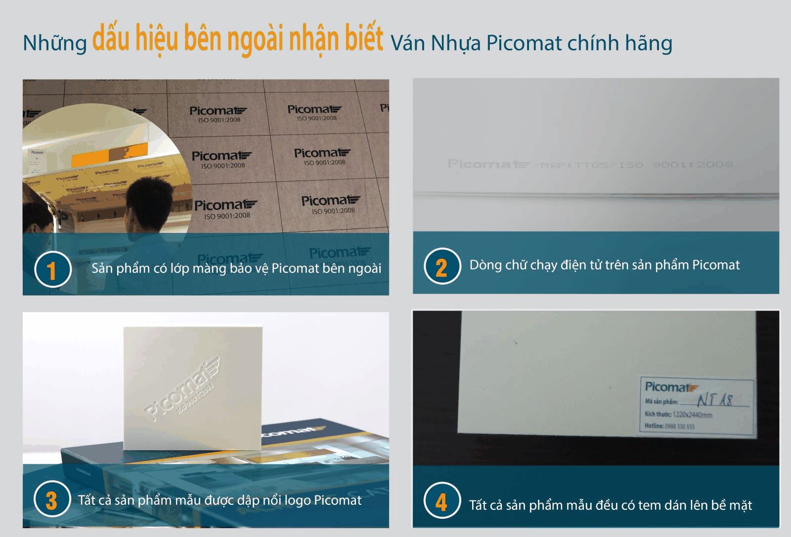 cách nhận biết nhựa picomat