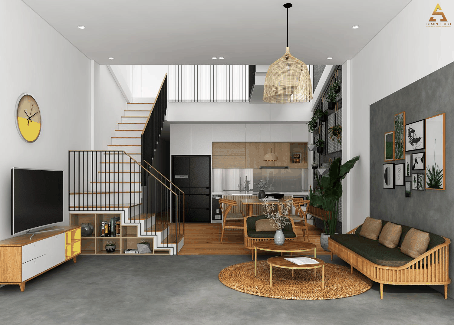 thi công tủ bếp melamine đà nẵng