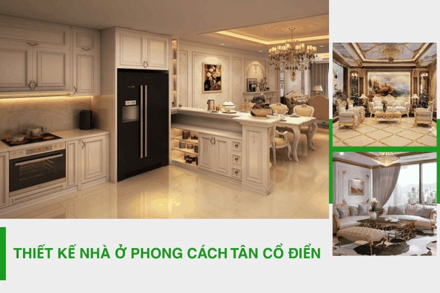 Thiết kế nhà ở phong cách tân cổ điển