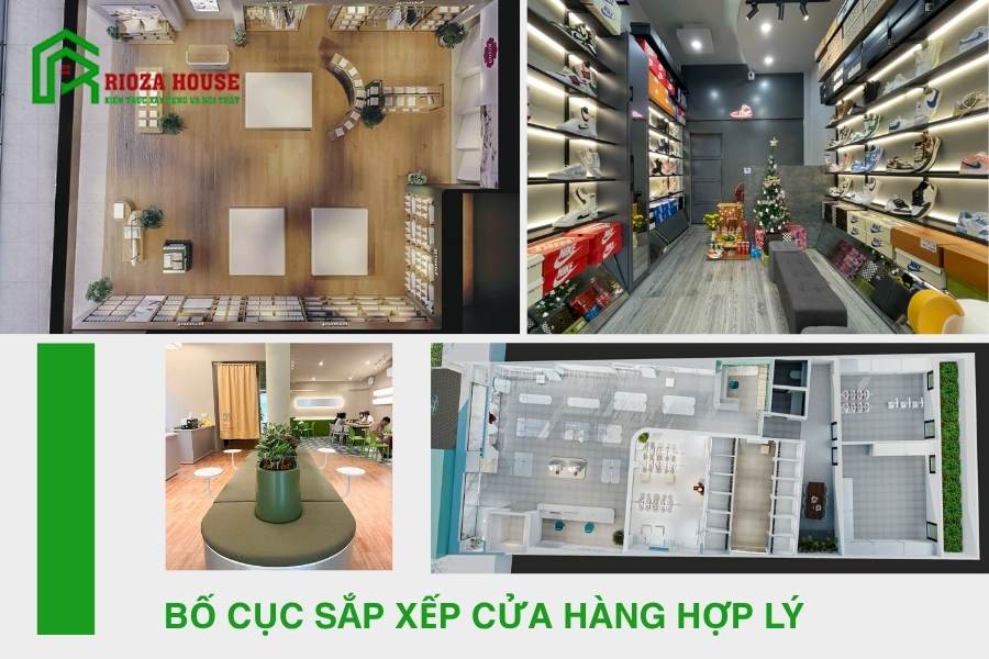 Bố cục sắp xếp cửa hàng hợp lý