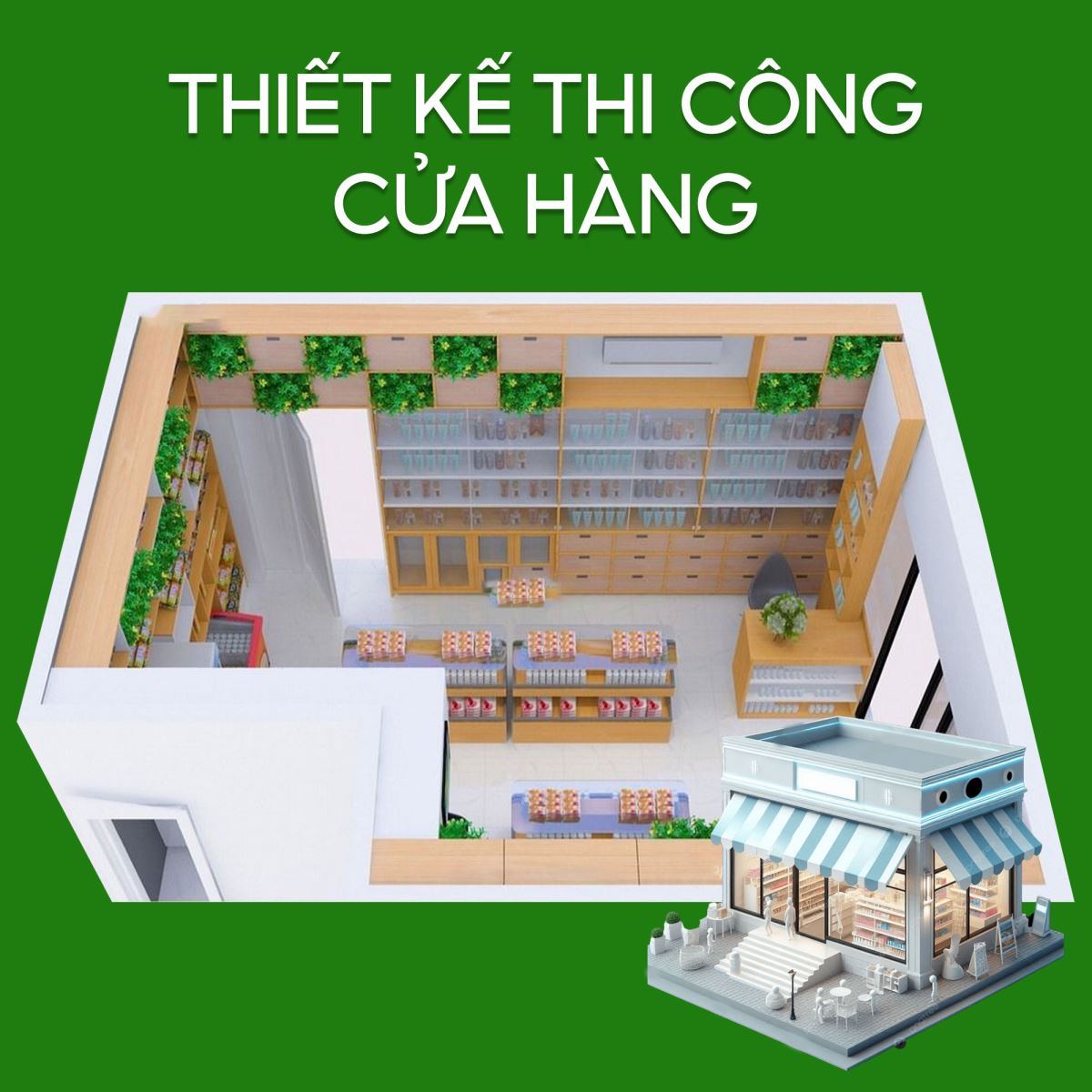 Thiết kế thi công cửa hàng