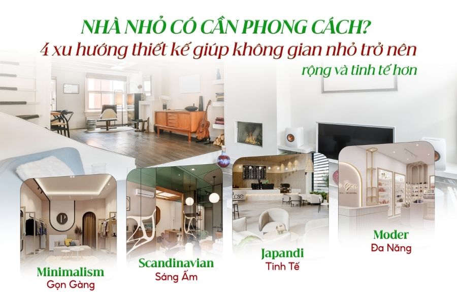 4 Xu hướng thiết kế giúp không gian nhỏ trở nên rộng và tinh tế hơn 4 Xu hướng thiết kế giúp không gian nhỏ trở nên rộng và tinh tế hơn