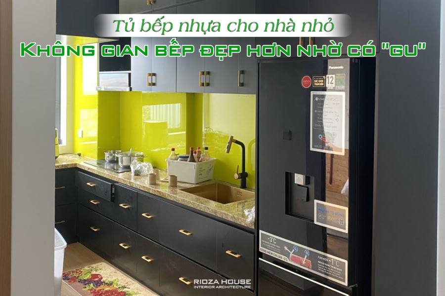 Tủ bếp nhựa cho nhà nhỏ – Nhỏ gọn, tiện nghi, xinh xắn