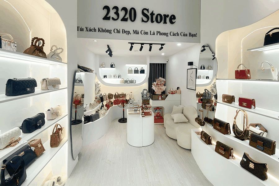 THIẾT KẾ THI CÔNG CỬA HÀNG TÚI XÁCH ĐÀ NẴNG – 2320 STORE
