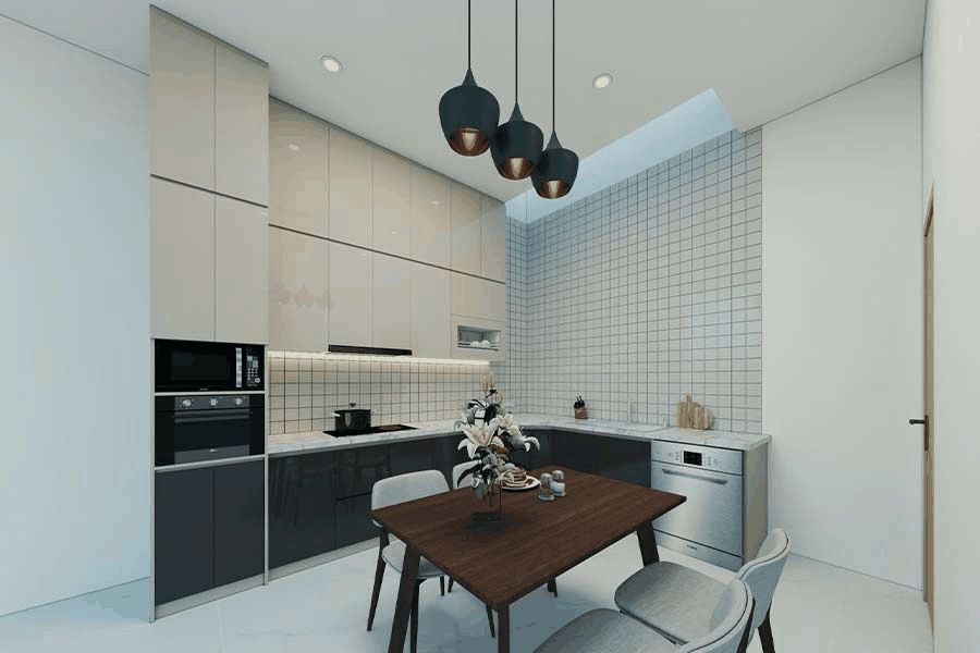 THIẾT KẾ THI CÔNG TỦ BẾP ACRYLIC ĐÀ NẴNG – A PHƯƠNG – Q.HẢI CHÂU