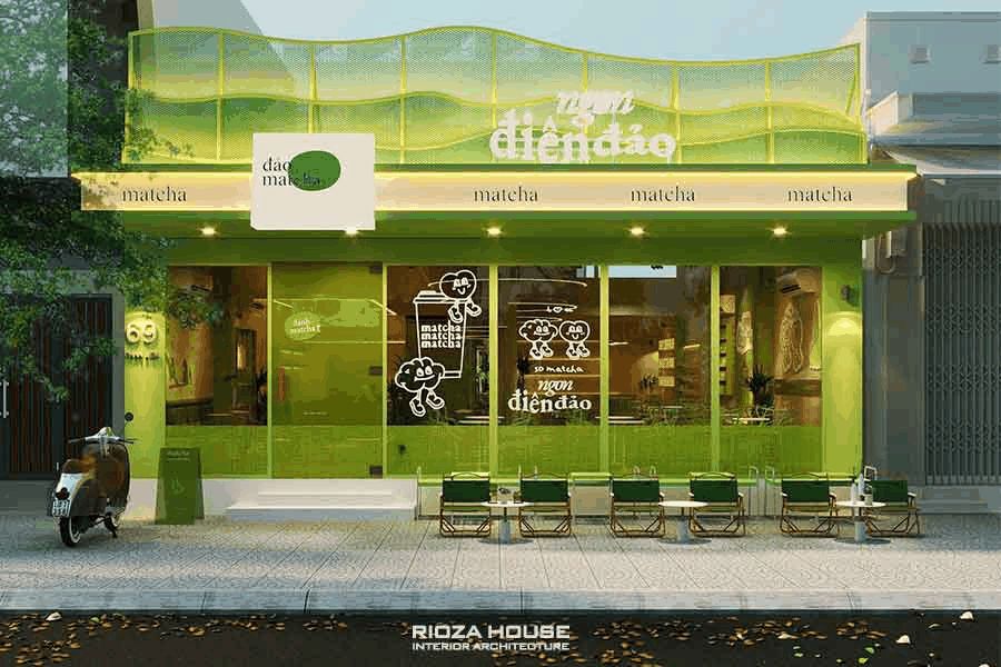 THIẾT KẾ TIỆM MATCHA – PHAN LIÊM – TP ĐÀ NẴNG