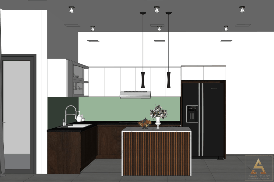 THIẾT KẾ TỦ BẾP ACRYLIC ANH ĐÔNG – HÒA XUÂN, ĐÀ NẴNG