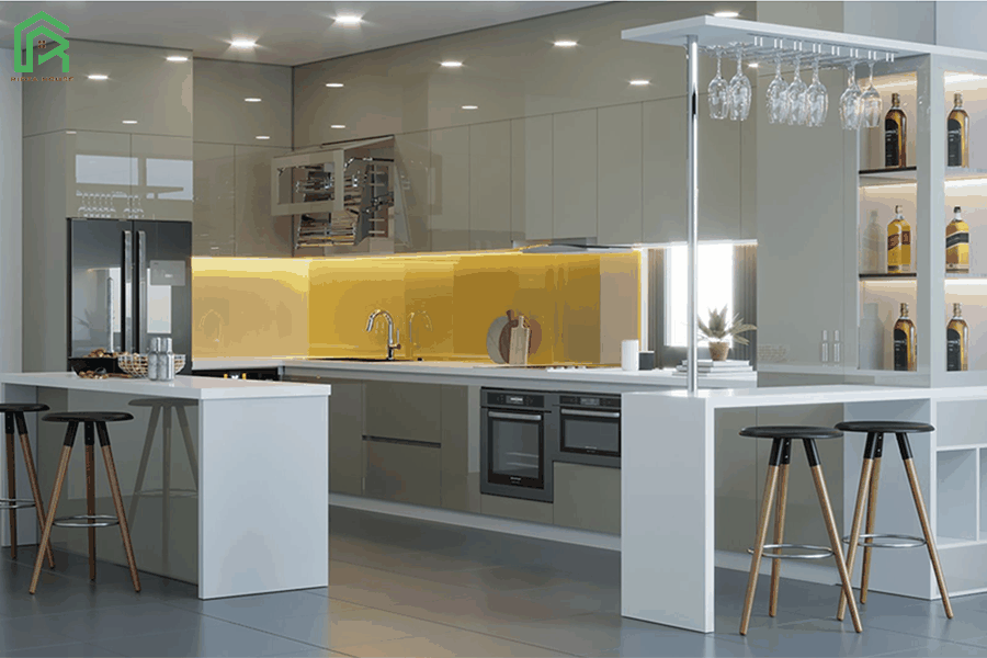 THIẾT KẾ THI CÔNG TỦ BẾP ACRYLIC HỘI AN – QUẢNG NAM
