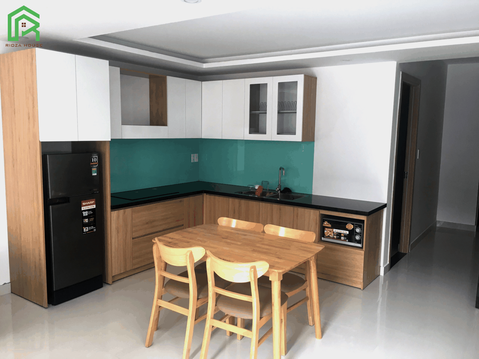 TỦ BẾP MELAMINE CHỊ UYÊN – HÒA KHÁNH ĐÀ NẴNG